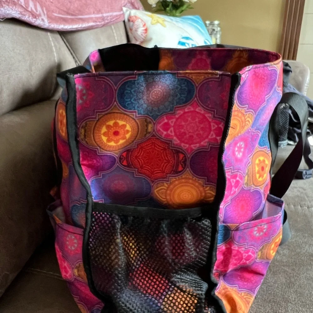 TopDesign Floral Tote Bag with Artistic Design